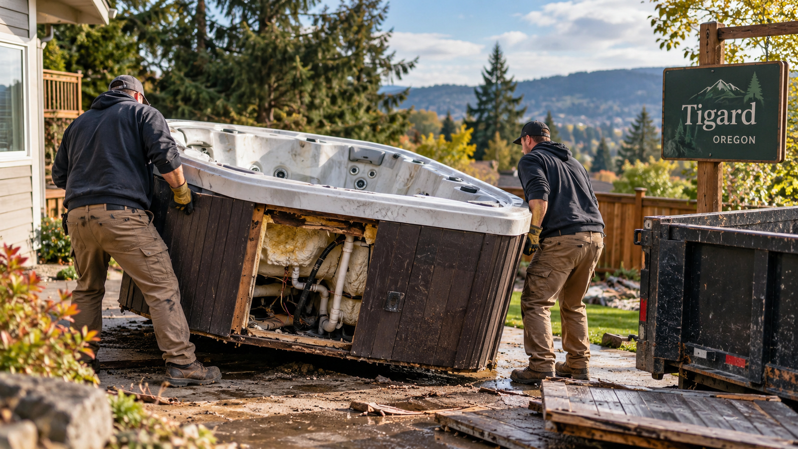 Hot Tub Removal in Tigard, Oregon: What the Process Involves and Why It's More Complex Than It Looks